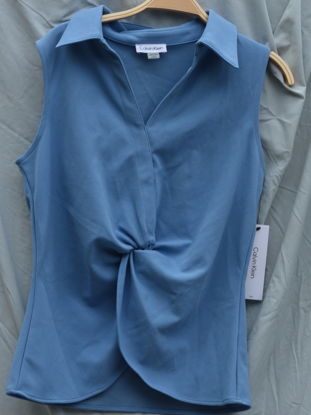 Calvin Klein Blue Top NWT SZ M